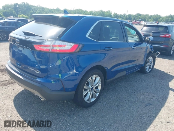 2020 Ford Edge Titanium with VIN 2FMPK4K96LBA55482, listed as a IAAI auction lot 42557716 with 61,509 mi miles and . Bid and sale history available at DreamBid. Image 4.