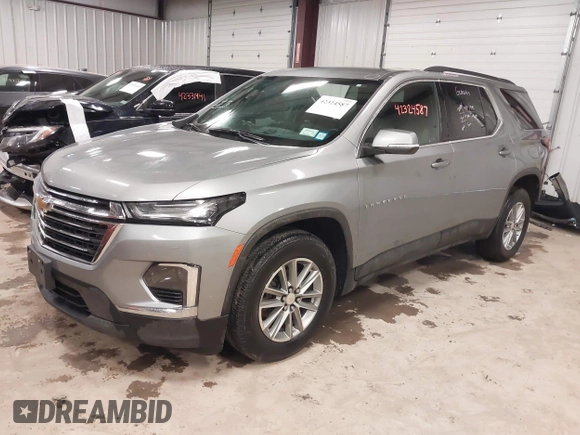 2023 Chevrolet Traverse LT z VIN 1GNEVHKW6PJ226546, wystawiony jako IAAI lot #42324587 z przebiegiem 34 929 mil mil oraz . Historia ofert i sprzedaży dostępna na DreamBid. Obrazek 2.