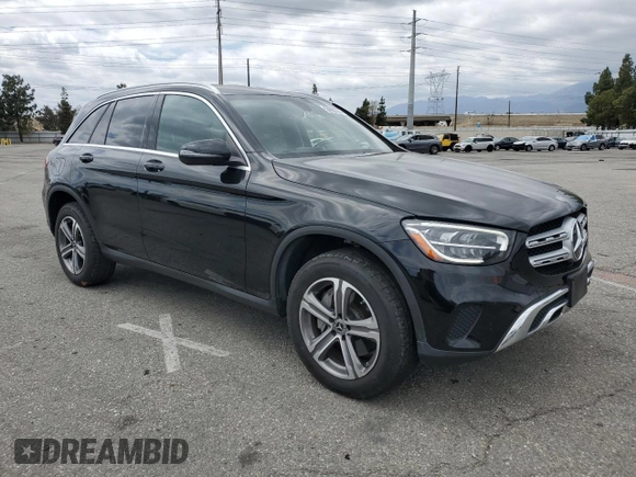 2020 Mercedes-Benz GLC 300 with VIN W1N0G8DBXLF771971, listed as a Copart auction lot 56992325 with 77,251 mi miles and Salvage title. Bid and sale history available at DreamBid. Image 4.