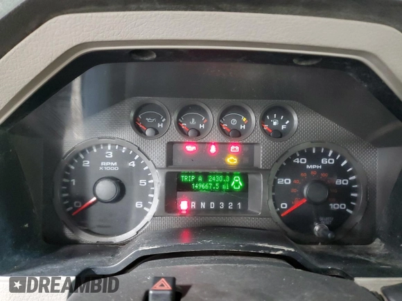 2008 Ford F-250 XL with VIN 1FTSX20568EB45795, listed as a Copart auction lot 82710014 with 149,667 mi miles and Salvage title. Bid and sale history available at DreamBid. Image 9.