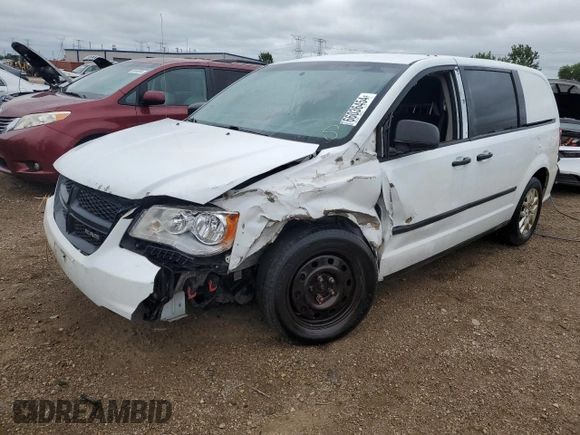 2014 Ram Cargo Van Tradesman with VIN 2C4JRGAG1ER316163, listed as a Copart auction lot 66036454 with Not Provided miles and Salvage Title. Bid and sale history available at DreamBid. Image 1.