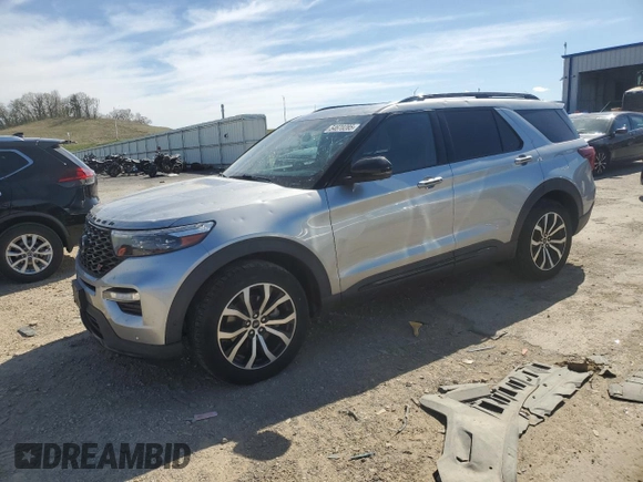 2020 Ford Explorer ST with VIN 1FM5K8GC6LGA05578, listed as a Copart auction lot 54670285 with 65,078 mi miles and Salvage Title. Bid and sale history available at carsss.com. Image 1.