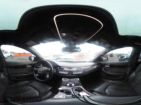 2017 Audi A8 L Sport with VIN WAU43AFD1HN007334, listed as a IAAI auction lot 41760035 with 67,342 mi miles. Bid and sale history available at carsss.com. Image 18.