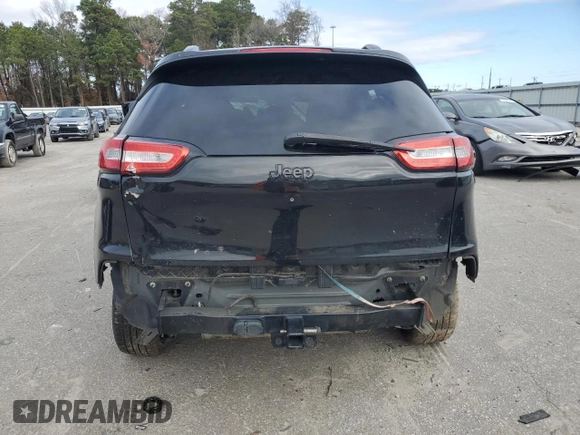 2016 Jeep Cherokee Limited with VIN 1C4PJLDS9GW355359, listed as a Copart auction lot 83617504 with 0 mi miles and Salvage Title. Bid and sale history available at carsss.com. Image 6.