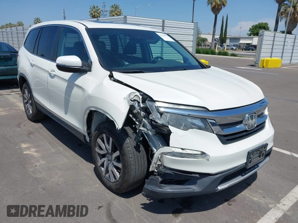 2019 Honda Pilot EX-L z VIN 5FNYF5H54KB018519, wystawiony jako IAAI lot #42170270 z przebiegiem 194 717 mil mil oraz . Historia ofert i sprzedaży dostępna na DreamBid. Obrazek 1.