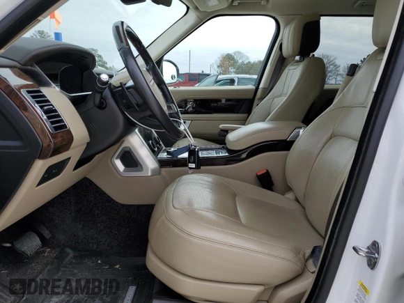 2020 Land Rover Range Rover P525 HSE with VIN SALGS2SEXLA597923, listed as a Copart auction lot 44340735 with 53,390 mi miles and Salvage title. Bid and sale history available at DreamBid. Image 7.