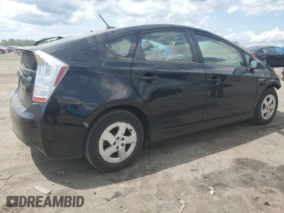 2011 Toyota Prius I with VIN JTDKN3DU2B5312822, listed as a Copart auction lot 54887265 with 107,439 mi miles and Salvage Title. Bid and sale history available at DreamBid. Image 3.