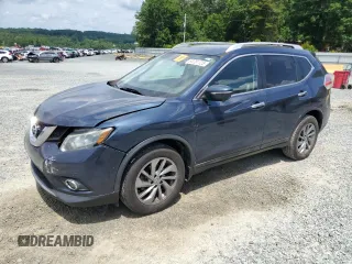 2015 Nissan Rogue SL z VIN 5N1AT2MV7FC906694, wystawiony jako Copart lot #60281725 z przebiegiem 201 589 mil mil oraz Szkoda całkowita • Salvage title. Historia ofert i sprzedaży dostępna na DreamBid. Obrazek 1.