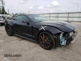 2018 Ford Mustang GT with VIN 1FA6P8CF8J5159296, listed as a Copart auction lot 49684945 with 27,669 mi miles and Salvage title. Bid and sale history available at DreamBid. Image 4.