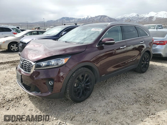 2020 Kia Sorento EX with VIN 5XYPHDA56LG694667, listed as a Copart auction lot 47652895 with 57,787 mi miles and Salvage Title. Bid and sale history available at DreamBid. Image 1.