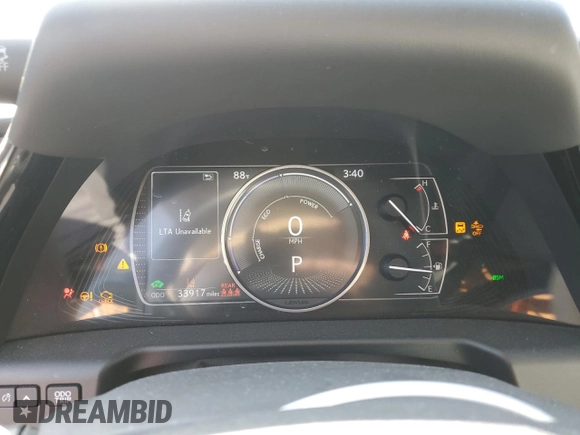2022 Lexus ES 300h with VIN 58ADA1C16NU025675, listed as a Copart auction lot 54412515 with 33,917 mi miles and Salvage title. Bid and sale history available at DreamBid. Image 9.