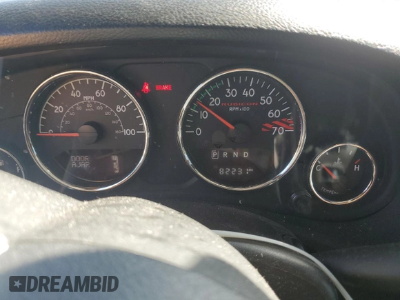 2016 Jeep Wrangler Unlimited Rubicon with VIN 1C4HJWFG3GL155092, listed as a Copart auction lot 62410365 with 82,231 mi miles and Salvage title. Bid and sale history available at DreamBid. Image 9.