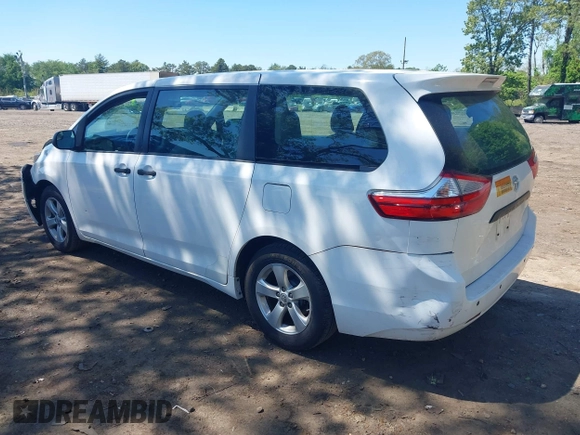 2015 Toyota Sienna L with VIN 5TDZK3DCXFS640245, listed as a IAAI auction lot 42310815 with 76,260 mi miles and . Bid and sale history available at DreamBid. Image 3.
