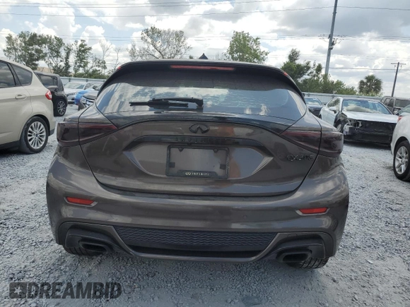 2017 Infiniti QX30 Sport with VIN SJKCH5CP8HA014663, listed as a Copart auction lot 55026195 with 103,514 mi miles and Salvage title. Bid and sale history available at DreamBid. Image 6.