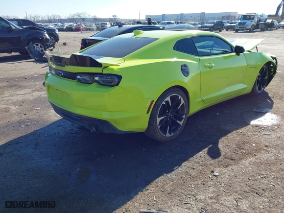 2021 Chevrolet Camaro 2LT with VIN 1G1FD1RS1M0127122, listed as a IAAI auction lot 41239964 with 47,216 mi miles. Bid and sale history available at carsss.com. Image 4.