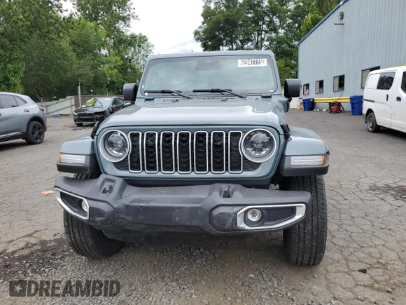 2025 Jeep Wrangler Sahara with VIN 1C4RJXP6XSW585466, listed as a Copart auction lot 62947775 with 1,538 mi miles and Clean title. Bid and sale history available at DreamBid. Image 5.
