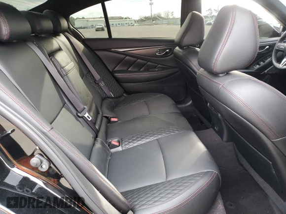 2022 Infiniti Q50 Red Sport 400 with VIN JN1FV7DR1NM390364, listed as a Copart auction lot 80071284 with 12,730 mi miles and Non repairable. Bid and sale history available at DreamBid. Image 10.