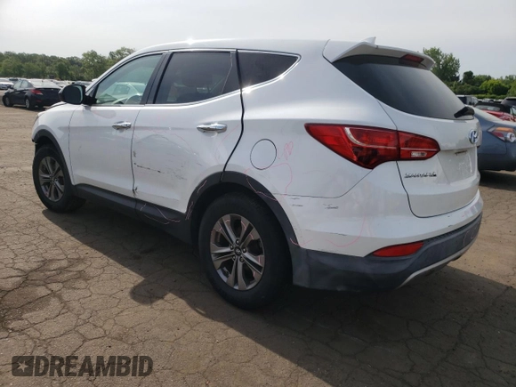 2016 Hyundai Santa Fe z VIN 5XYZTDLB3GG308481, wystawiony jako Copart lot #57788255 z przebiegiem 100 174 mil mil oraz Szkoda całkowita • Salvage title. Historia ofert i sprzedaży dostępna na DreamBid. Obrazek 2.