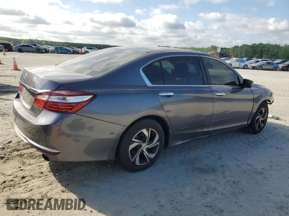 2016 Honda Accord Sedan LX with VIN 1HGCR2F33GA006039, listed as a Copart auction lot 52816994 with 177,019 mi miles and Salvage Title. Bid and sale history available at carsss.com. Image 3.