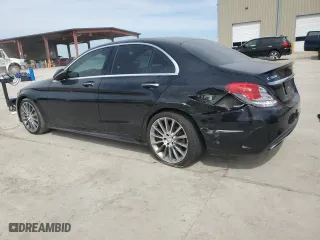 2017 Mercedes-Benz C-Class C 300 with VIN 55SWF4JB3HU206263, listed as a Copart auction lot 48812135 with 77,374 mi miles and Salvage Title. Bid and sale history available at carsss.com. Image 2.