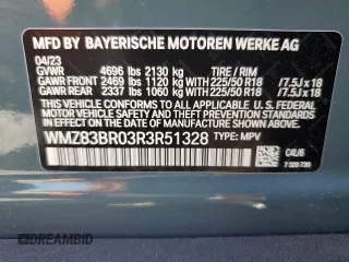 2024 MINI Countryman Cooper S with VIN WMZ83BR03R3R51328, listed as a Copart auction lot 58885025 with 3,089 mi miles and Salvage title. Bid and sale history available at DreamBid. Image 12.