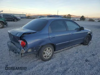 2003 Kia Spectra z VIN KNAFB121435232105, wystawiony jako Copart lot #88780695 z przebiegiem 161 466 mil mil oraz Szkoda całkowita • Salvage title. Historia ofert i sprzedaży dostępna na DreamBid. Obrazek 3.