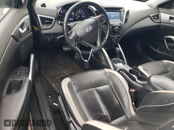 2013 Hyundai Veloster Turbo with VIN KMHTC6AE4DU096033, listed as a Copart auction lot 60004004 with 94,928 mi miles and Salvage title. Bid and sale history available at DreamBid. Image 8.