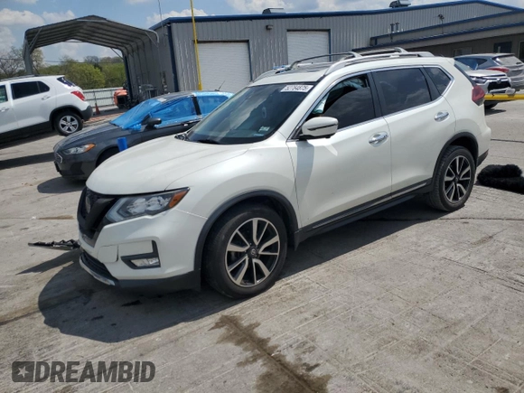 2019 Nissan Rogue SL with VIN 5N1AT2MV3KC782482, listed as a Copart auction lot 52784875 with 117,405 mi miles and Salvage Title. Bid and sale history available at carsss.com. Image 1.