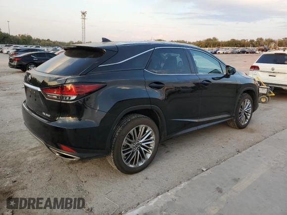 2022 Lexus RX with VIN 2T2JZMAA1NC229613, listed as a Copart auction lot 75360194 with 11,758 mi miles and Salvage Title. Bid and sale history available at carsss.com. Image 3.