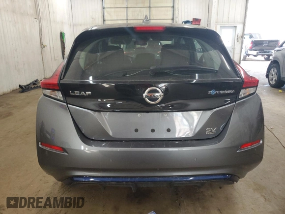 2020 Nissan LEAF SV Plus with VIN 1N4BZ1CP7LC311088, listed as a Copart auction lot 48157795 with 37,181 mi miles and Salvage Title. Bid and sale history available at DreamBid. Image 6.