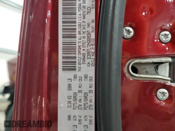 2017 Ram 1500 Big Horn with VIN 3C6RR7LT2HG689307, listed as a Copart auction lot 59586355 with 190,855 mi miles and Salvage title. Bid and sale history available at DreamBid. Image 13.