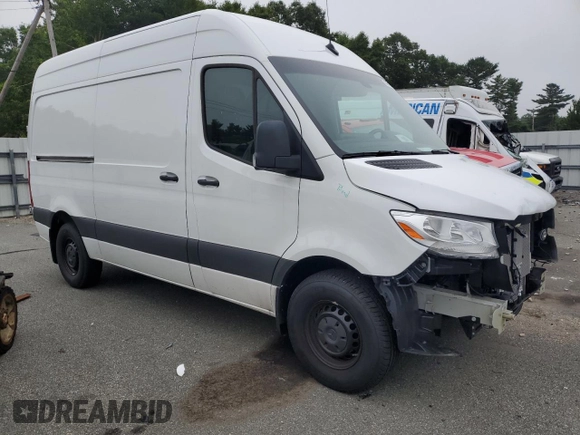 2023 Mercedes-Benz Sprinter Cargo Cargo with VIN W1Y40BHY4PT127894, listed as a Copart auction lot 63479764 with 9,003 mi miles and Salvage Title. Bid and sale history available at DreamBid. Image 4.