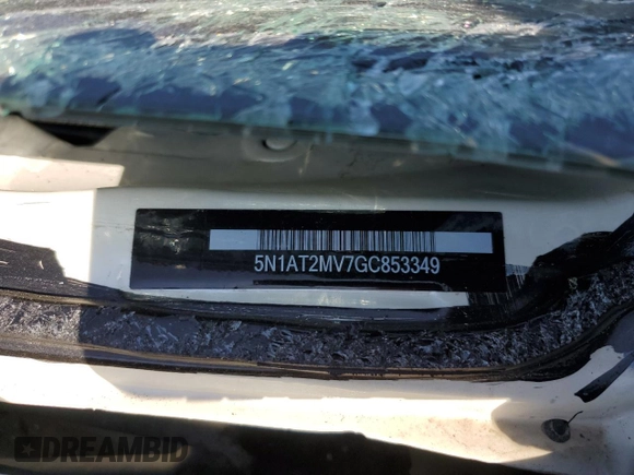 2016 Nissan Rogue SL with VIN 5N1AT2MV7GC853349, listed as a Copart auction lot 48502135 with Not Provided miles and Salvage Title. Bid and sale history available at DreamBid. Image 13.