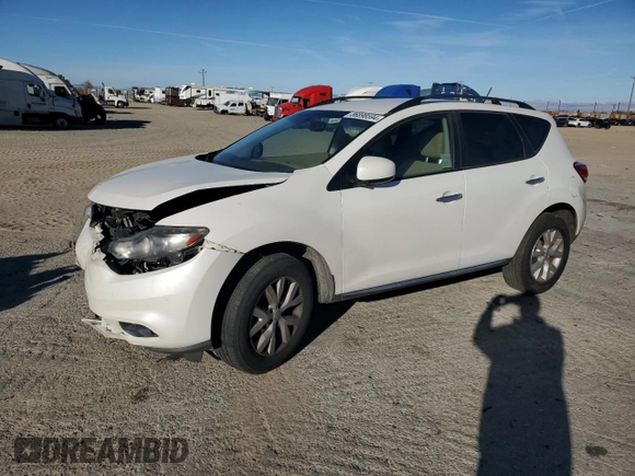 2013 Nissan Murano SV z VIN JN8AZ1MU5DW213207, wystawiony jako Copart lot #86898594 z przebiegiem 145 016 mil mil oraz Szkoda całkowita • Salvage title. Historia ofert i sprzedaży dostępna na DreamBid. Obrazek 1.