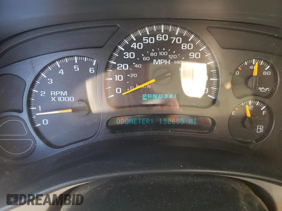 2004 Chevrolet Silverado 1500 Z71 with VIN 1GCEK19T04E195772, listed as a Copart auction lot 50040325 with 152,605 mi miles and Salvage Title. Bid and sale history available at DreamBid. Image 9.