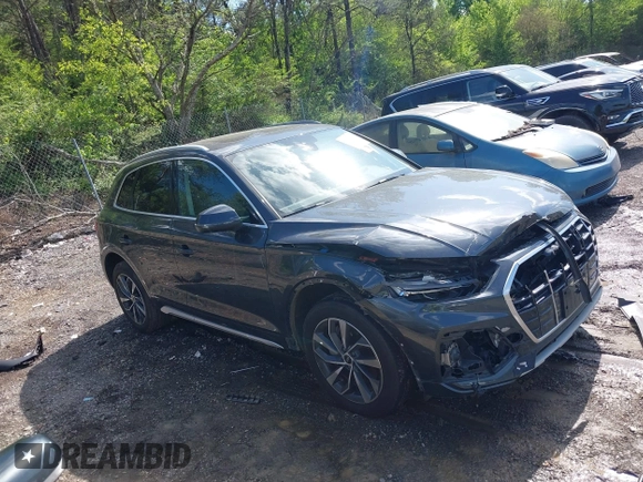 2021 Audi Q5 Premium Plus with VIN WA1BAAFYXM2013027, listed as a IAAI auction lot 41964807 with 76,162 mi miles and . Bid and sale history available at DreamBid. Image 13.