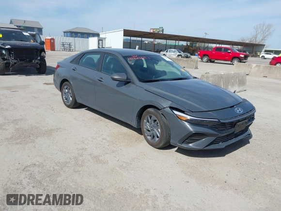 2024 Hyundai Elantra SEL with VIN KMHLM4DG3RU792467, listed as a IAAI auction lot 41826597 with 9,216 mi miles and . Bid and sale history available at DreamBid. Image 1.