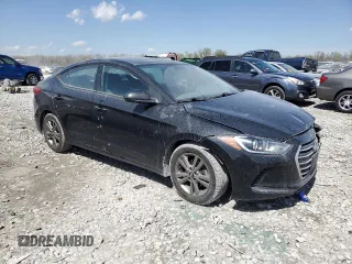 2018 Hyundai Elantra SEL with VIN 5NPD84LF9JH227287, listed as a Copart auction lot 52342855 with 81,687 mi miles and Salvage Title. Bid and sale history available at DreamBid. Image 4.