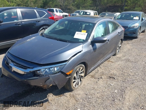 2017 Honda Civic Sedan EX with VIN 2HGFC2F76HH509729, listed as a IAAI auction lot 41773279 with 77,696 mi miles. Bid and sale history available at carsss.com. Image 17.
