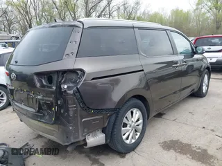 2016 Kia Sedona LX with VIN KNDMB5C17G6093362, listed as a IAAI auction lot 41996581 with 107,160 mi miles and . Bid and sale history available at DreamBid. Image 4.