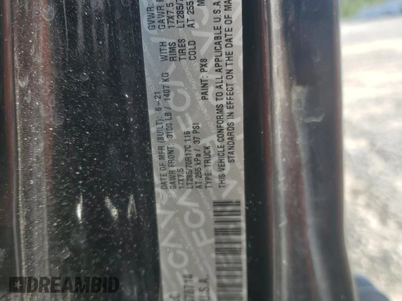 2021 Jeep Gladiator Mojave z VIN 1C6JJTEG5ML578714, wystawiony jako Copart lot #52500475 z przebiegiem 47 544 mil mil oraz Szkoda całkowita • Salvage title. Historia ofert i sprzedaży dostępna na DreamBid. Obrazek 15.