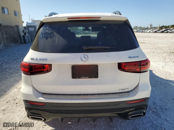 2022 Mercedes-Benz GLB with VIN W1N4M4HB0NW232968, listed as a Copart auction lot 82396574 with 27,841 mi miles and Non Repairable. Bid and sale history available at carsss.com. Image 6.