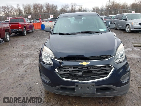 2017 Chevrolet Equinox LS with VIN 2GNALBEK9H1586450, listed as a IAAI auction lot 41938530 with 116,119 mi miles and . Bid and sale history available at DreamBid. Image 6.