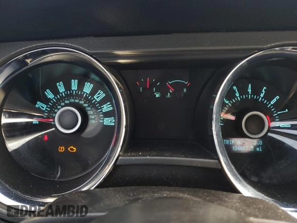2013 Ford Mustang V6 with VIN 1ZVBP8AM3D5259477, listed as a Copart auction lot 51138405 with 104,667 mi miles and Salvage Title. Bid and sale history available at carsss.com. Image 9.