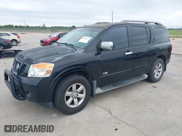 2009 Nissan Armada SE z VIN 5N1BA08D59N602675, wystawiony jako IAAI lot #42314277 z przebiegiem 168 540 mil mil oraz . Historia ofert i sprzedaży dostępna na DreamBid. Obrazek 2.