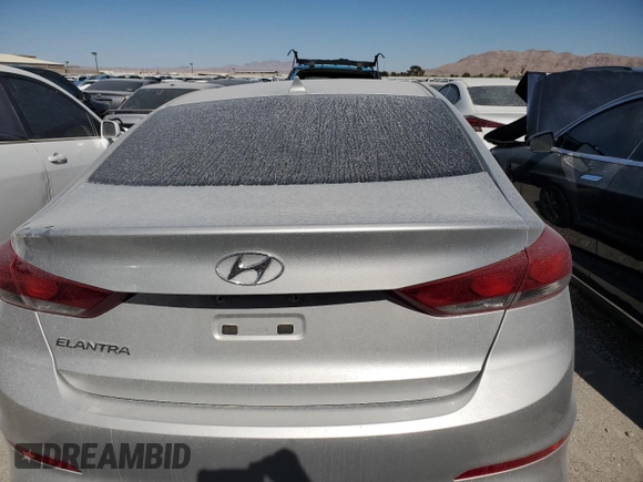 2018 Hyundai Elantra Value Edition with VIN 5NPD84LF9JH345971, listed as a Copart auction lot 42875605 with Not Provided miles and Salvage Title. Bid and sale history available at DreamBid. Image 6.