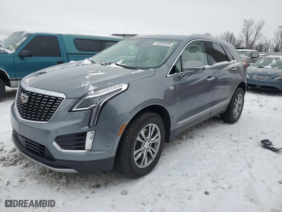 2021 Cadillac XT5 AWD Premium Luxury with VIN 1GYKNDRS0MZ207554, listed as a Copart auction lot 41572125 with 37,808 mi miles and Salvage Title. Bid and sale history available at carsss.com. Image 1.