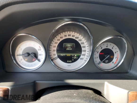 2013 Mercedes-Benz GLK 350 with VIN WDCGG5HB2DF987291, listed as a Copart auction lot 55307094 with 28,034 mi miles and Salvage Title. Bid and sale history available at DreamBid. Image 9.