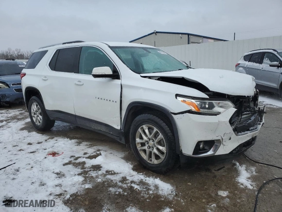 2018 Chevrolet Traverse LT Cloth with VIN 1GNEVGKW5JJ247289, listed as a Copart auction lot 45715455 with 121,425 mi miles and Non Repairable. Bid and sale history available at carsss.com. Image 4.