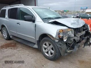 2015 Nissan Armada SV with VIN 5N1BA0ND6FN601714, listed as a IAAI auction lot 41821650 with 174,690 mi miles and . Bid and sale history available at DreamBid. Image 1.
